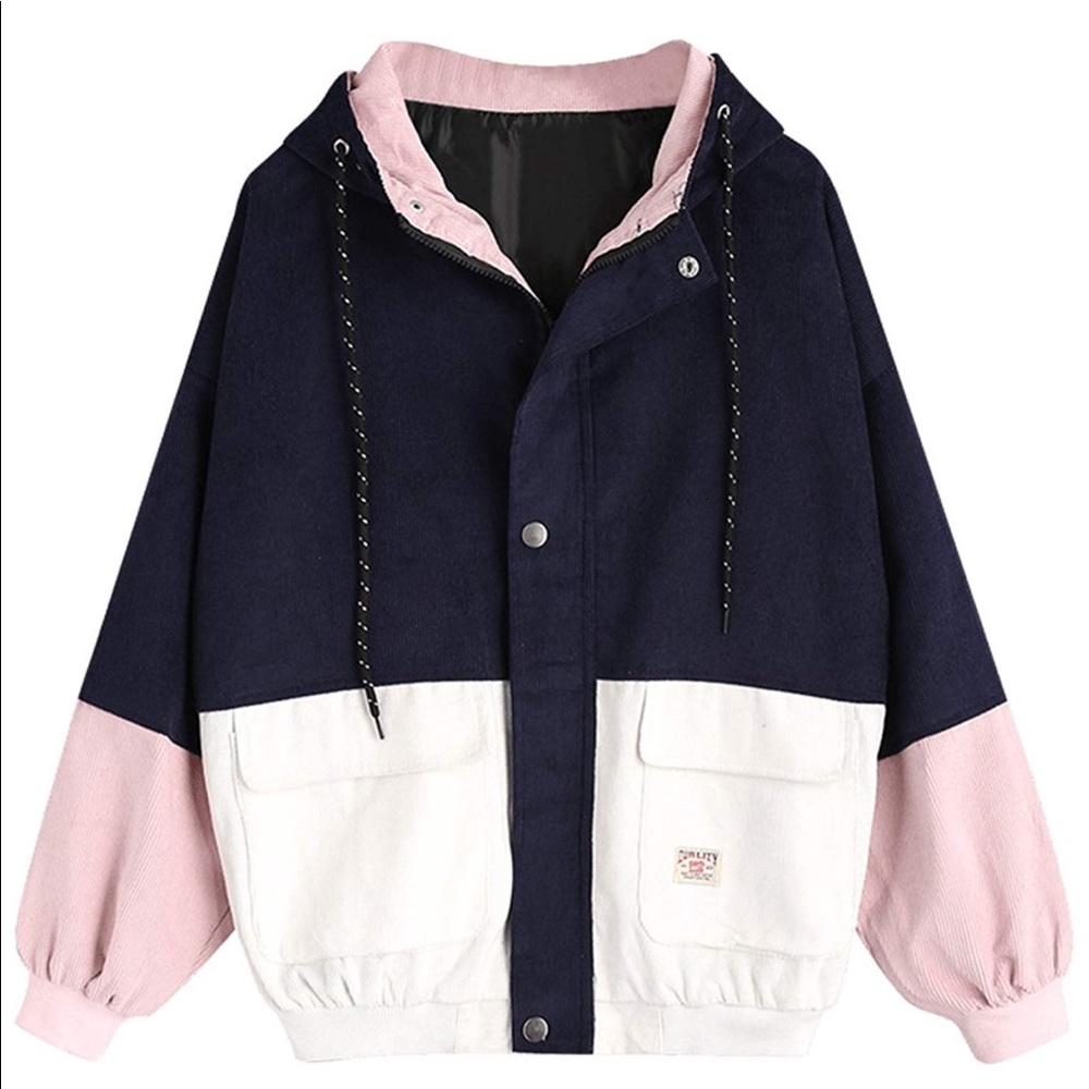 Women's Raglan Sleeve Drop Shoulder Hooded Jacket